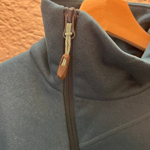 Mammut Women’s Performance Fleece Jacket Small Teal Full Zip Hiking Midlayer - Picture 6 of 8